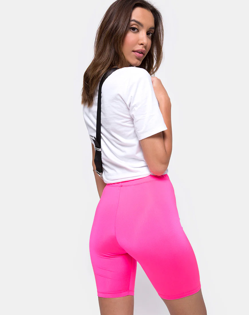Bike Short in Nylon Pink - Awmao