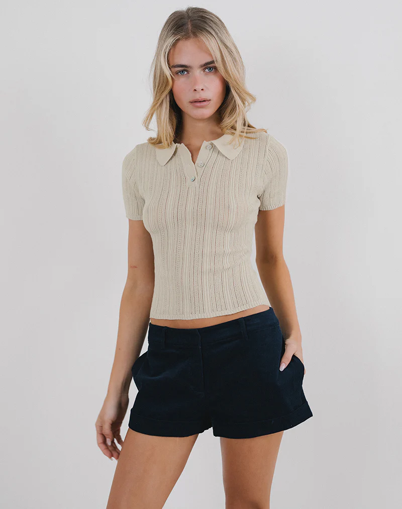 Lynetta Top in Cream - Awmao
