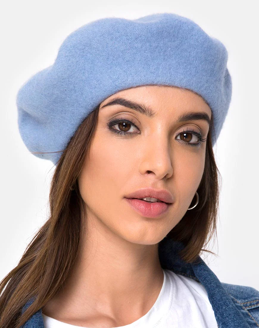 Wool Beret in Blue - Awmao