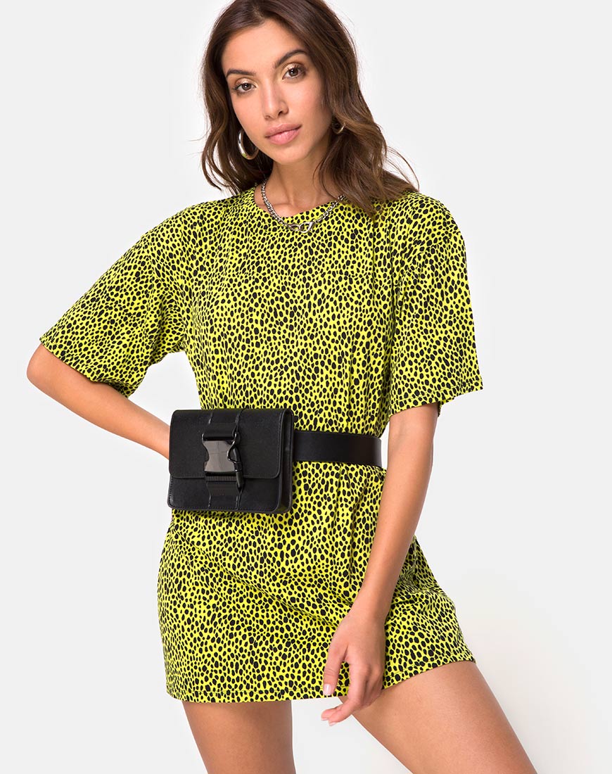 Sunny Kiss Oversize Tee in Wild Cat Yellow X Princess Polly - Awmao