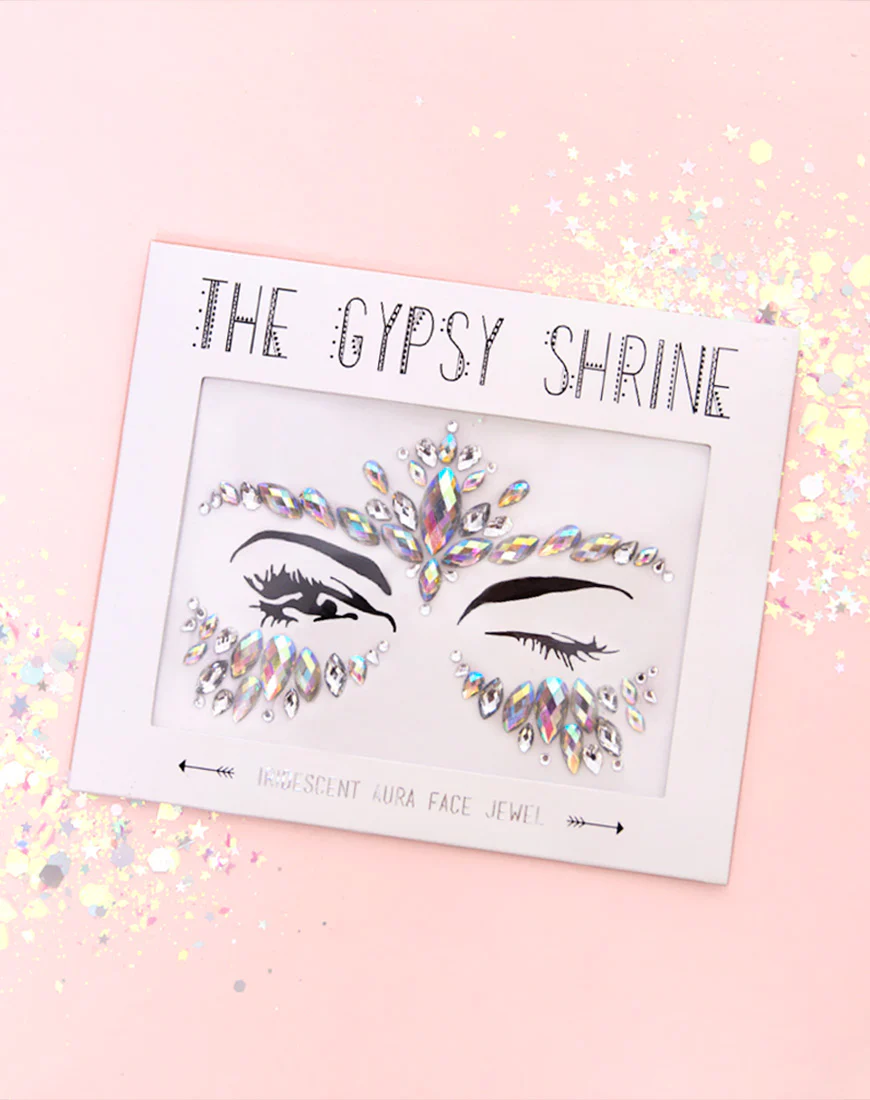The Gypsy Shrine Iridescent Aqua Face Jewel - Awmao