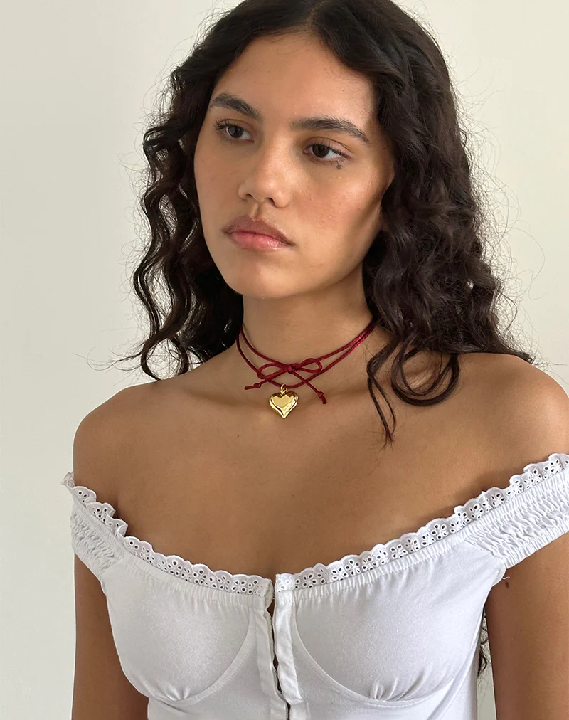 Valentina Heart Necklace - Awmao