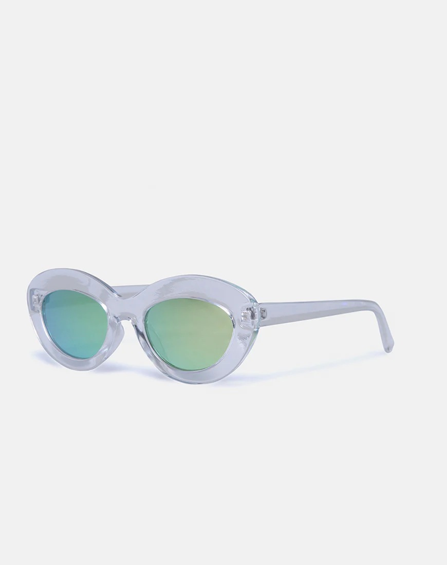 Skye Sunglasses in Clear - Awmao
