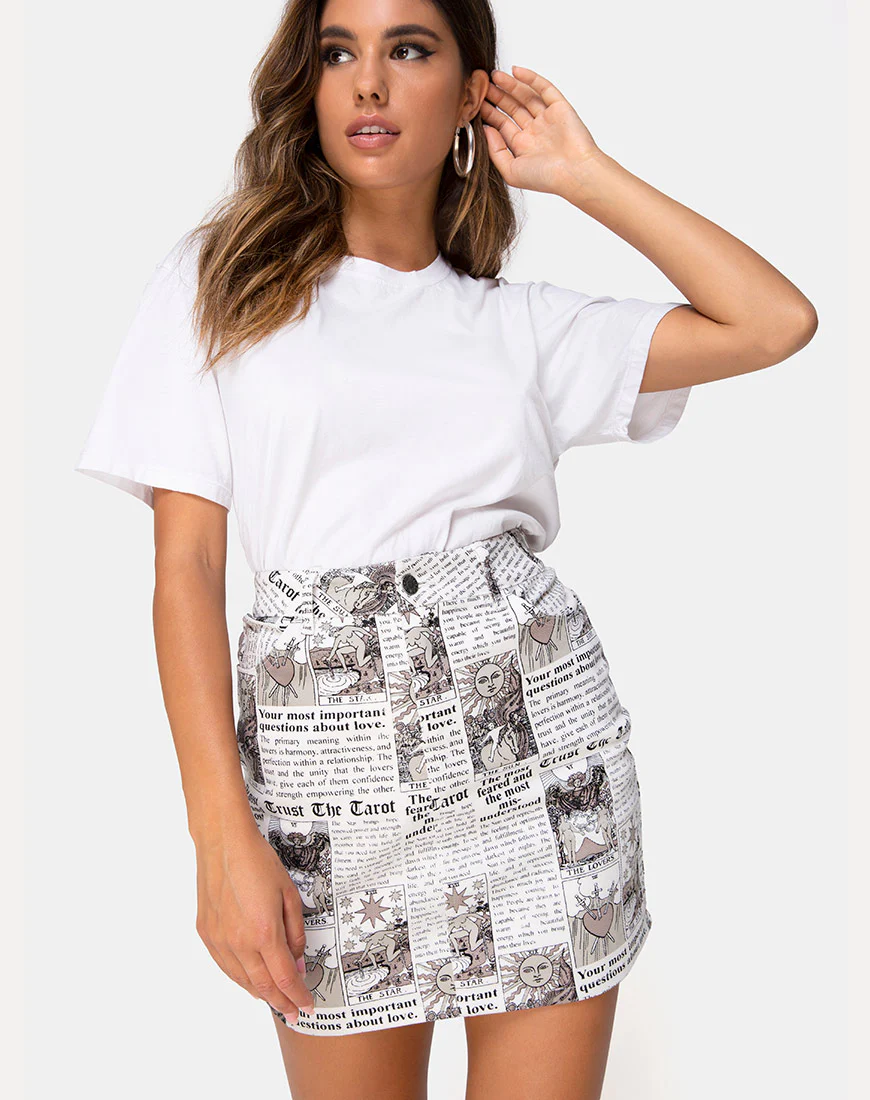 Mini Broomy Skirt in Tarot - Awmao