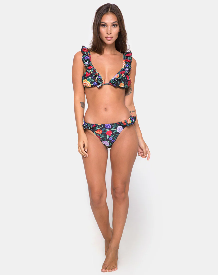 Gaenor Bikini Bottom in Senorita Rose Rocks - Awmao