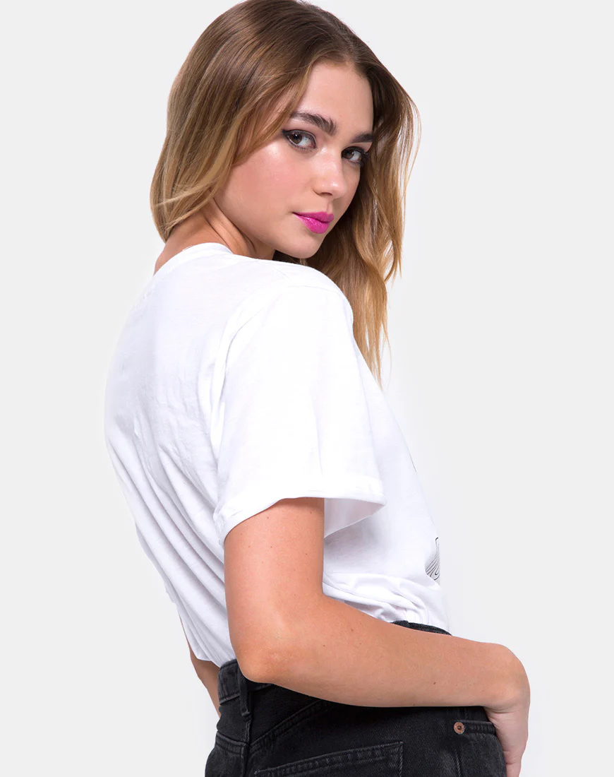 Oversize Basic Tee in Out of Order White - Awmao
