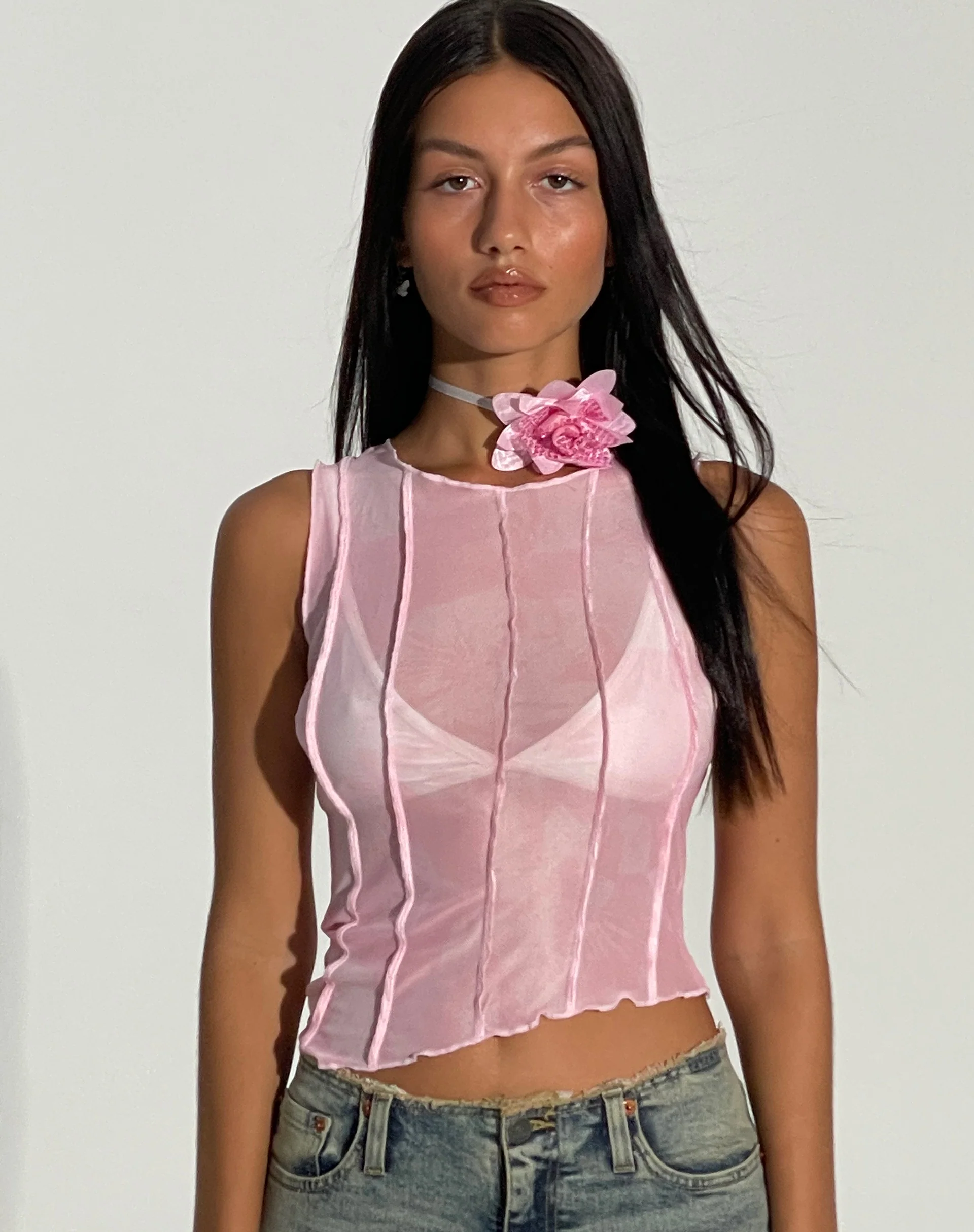 Rembita Top in Blurred Orchid Pink - Awmao