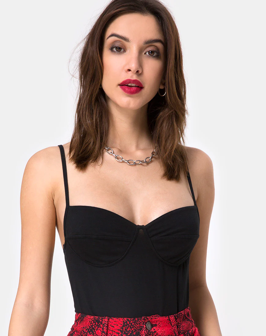 Lanti Bodice in Black - Awmao