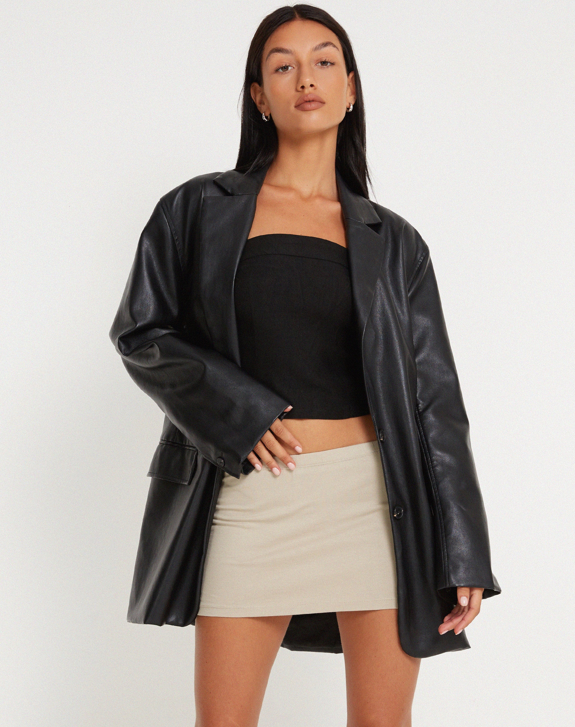 Lidya Mini Skirt in Coconut Milk - Awmao