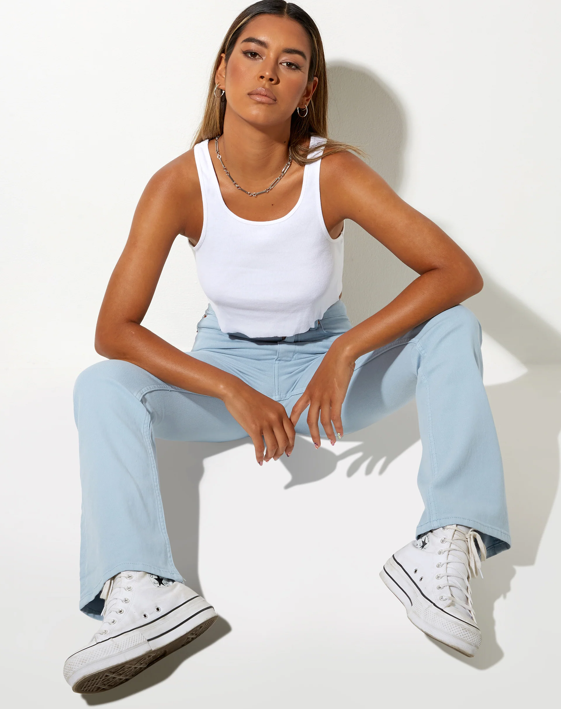 Bootleg Jeans in Sky Blue - Awmao
