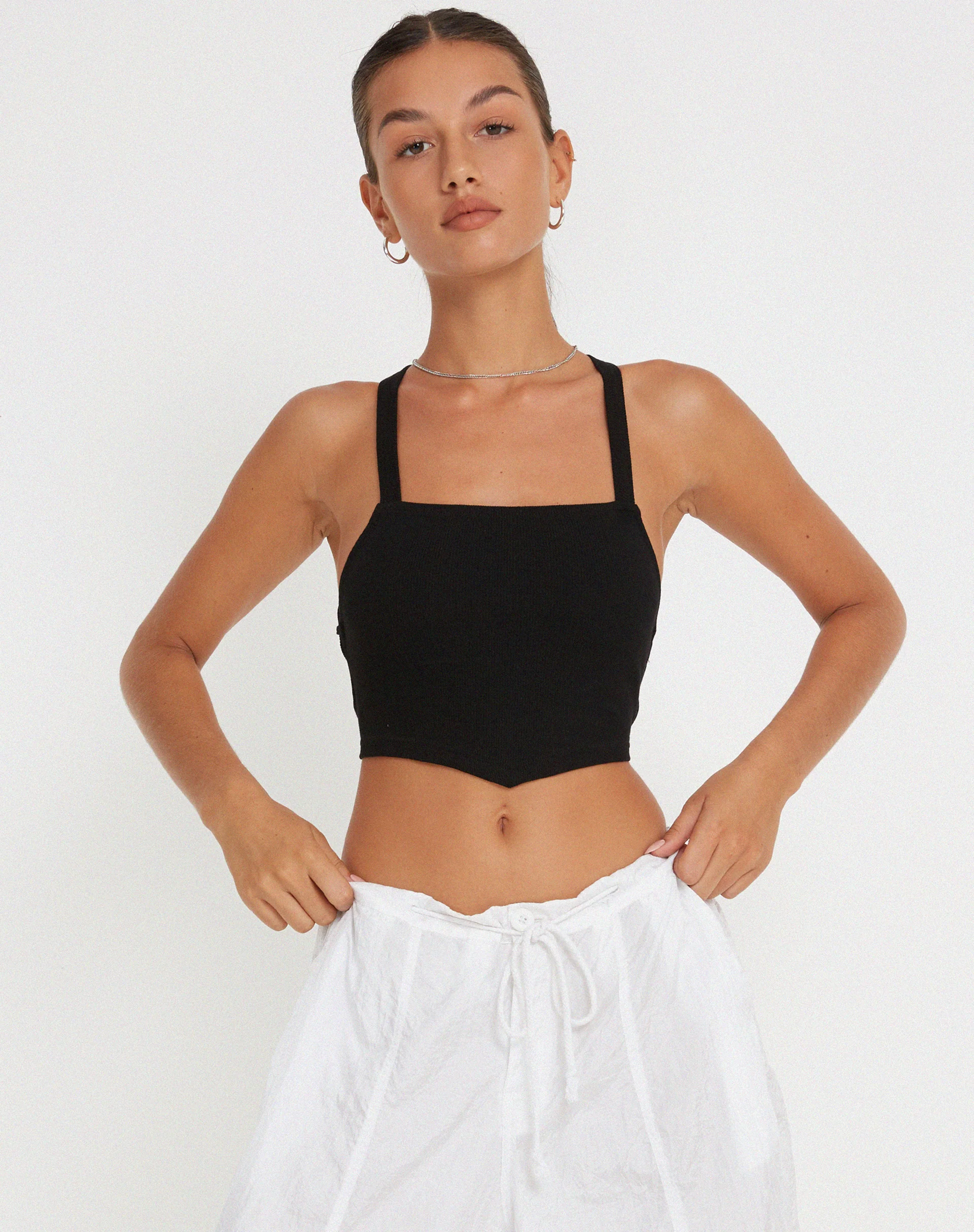 Nara Top in Black - Awmao