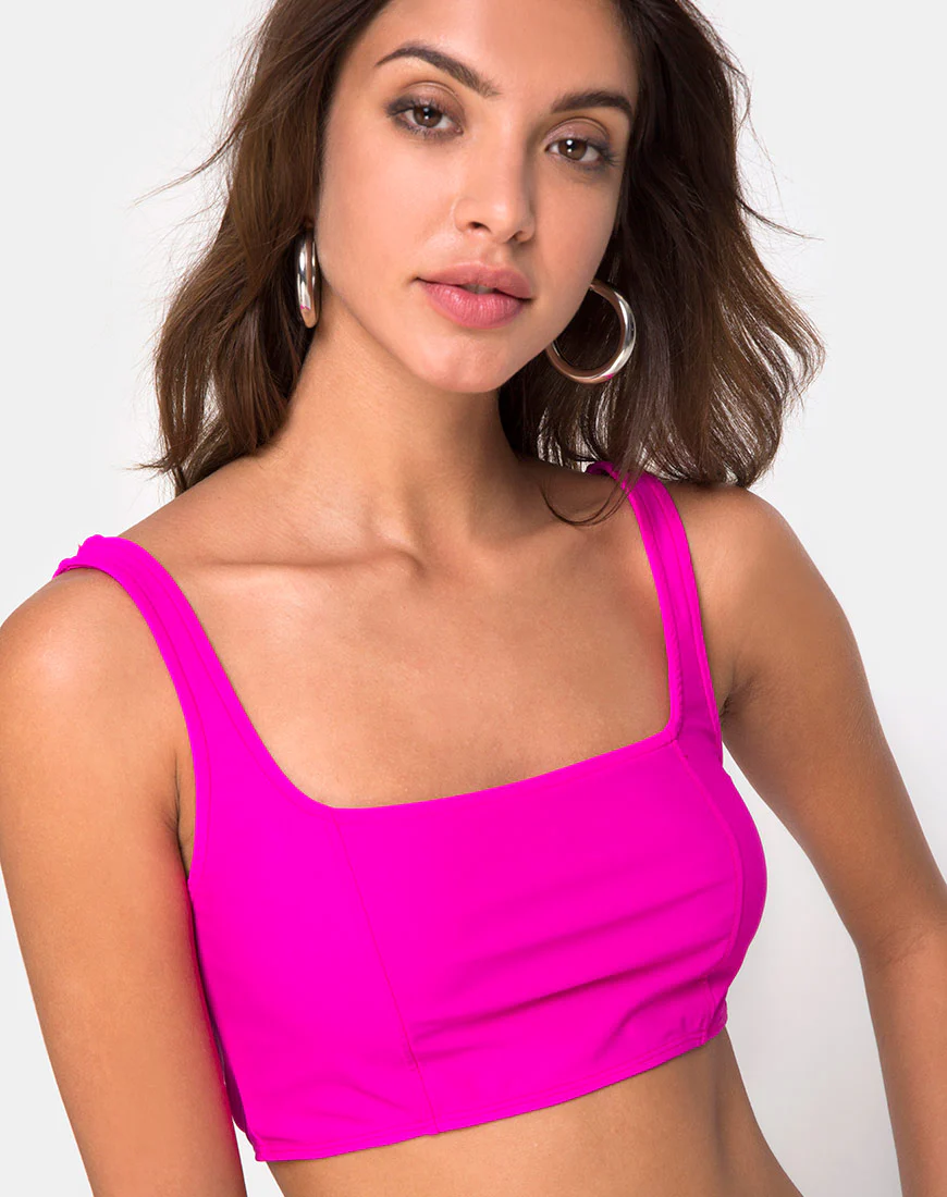 Shani Top in Neon Pink - Awmao