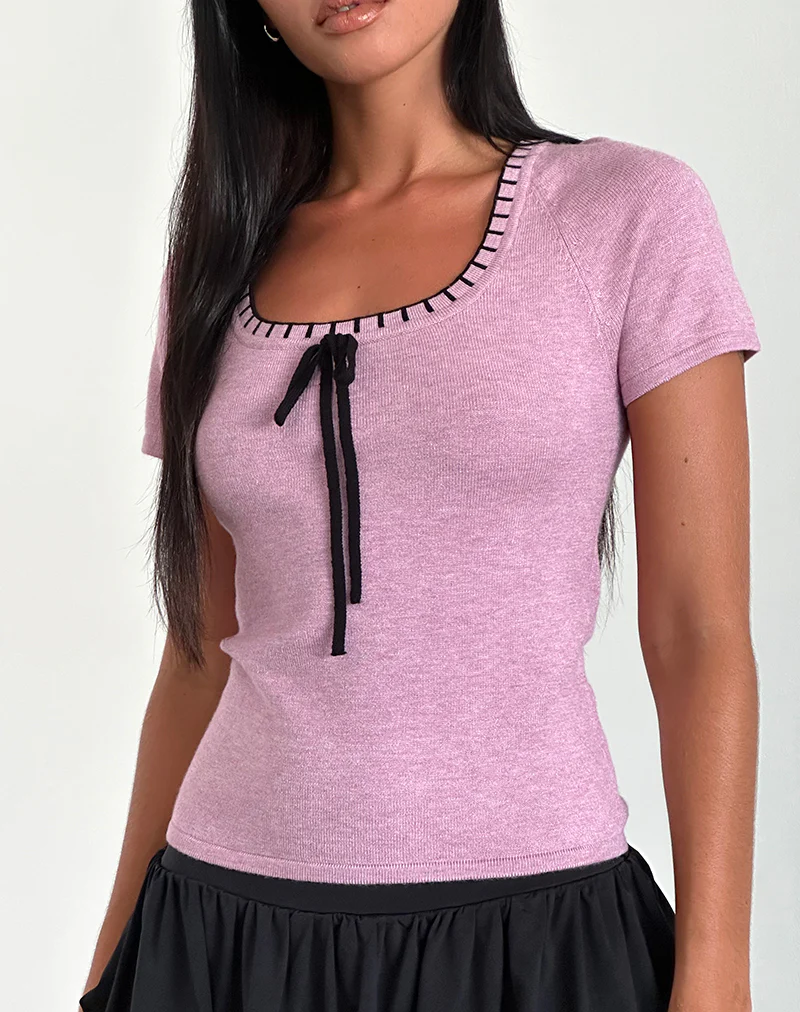 Sopira Top in Light Grape - Awmao