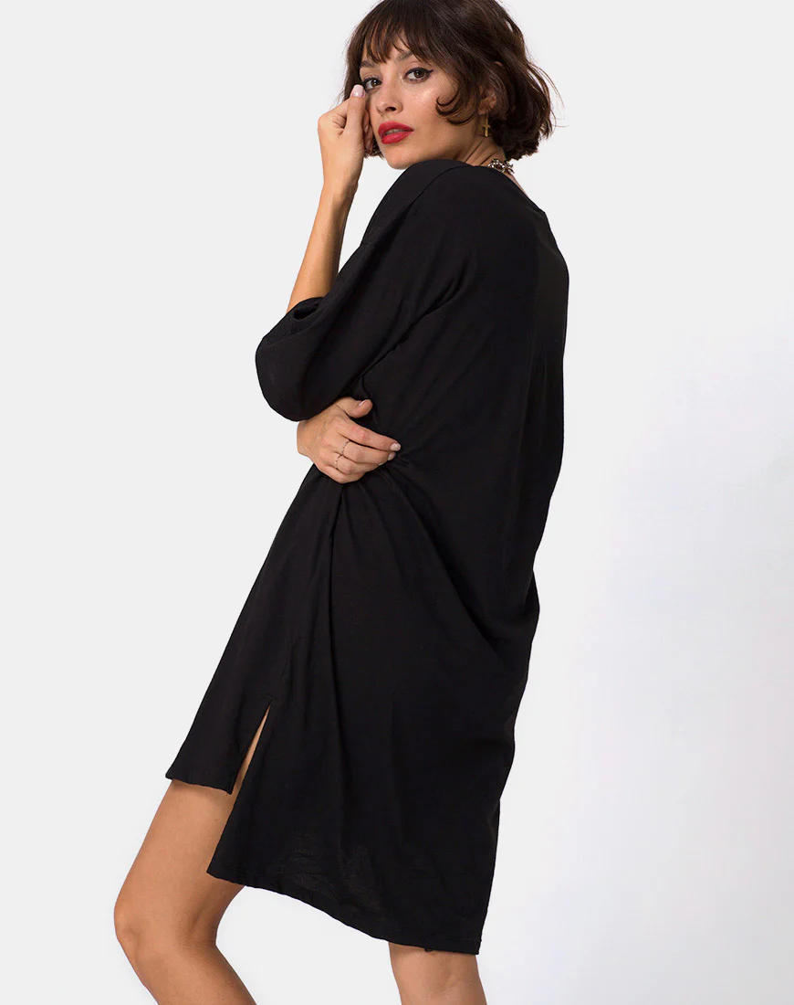 Step Hem 'Art Expression' Oversized T-Shirt Dress - Awmao