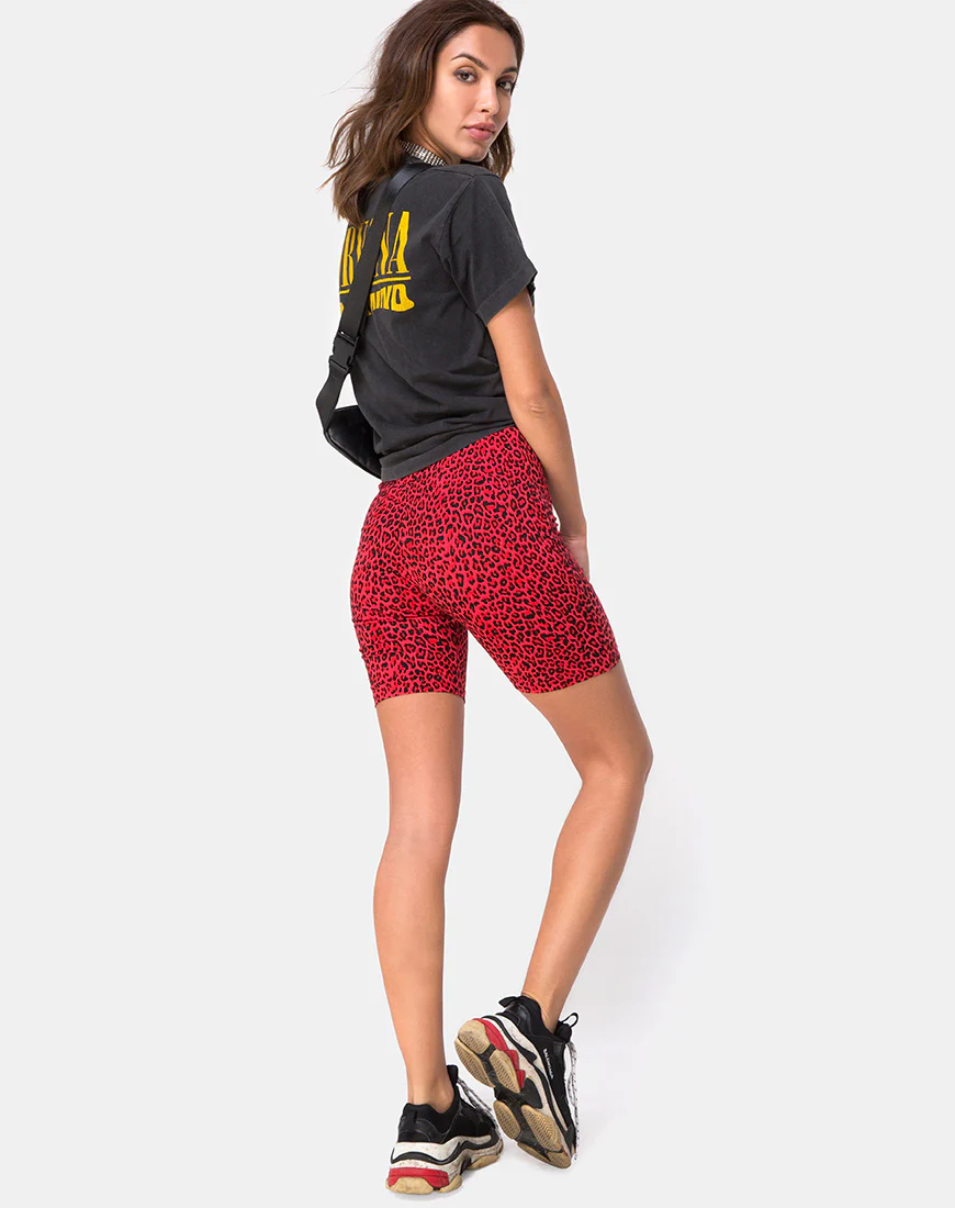 Cycle Short in Coloured Animal - Awmao