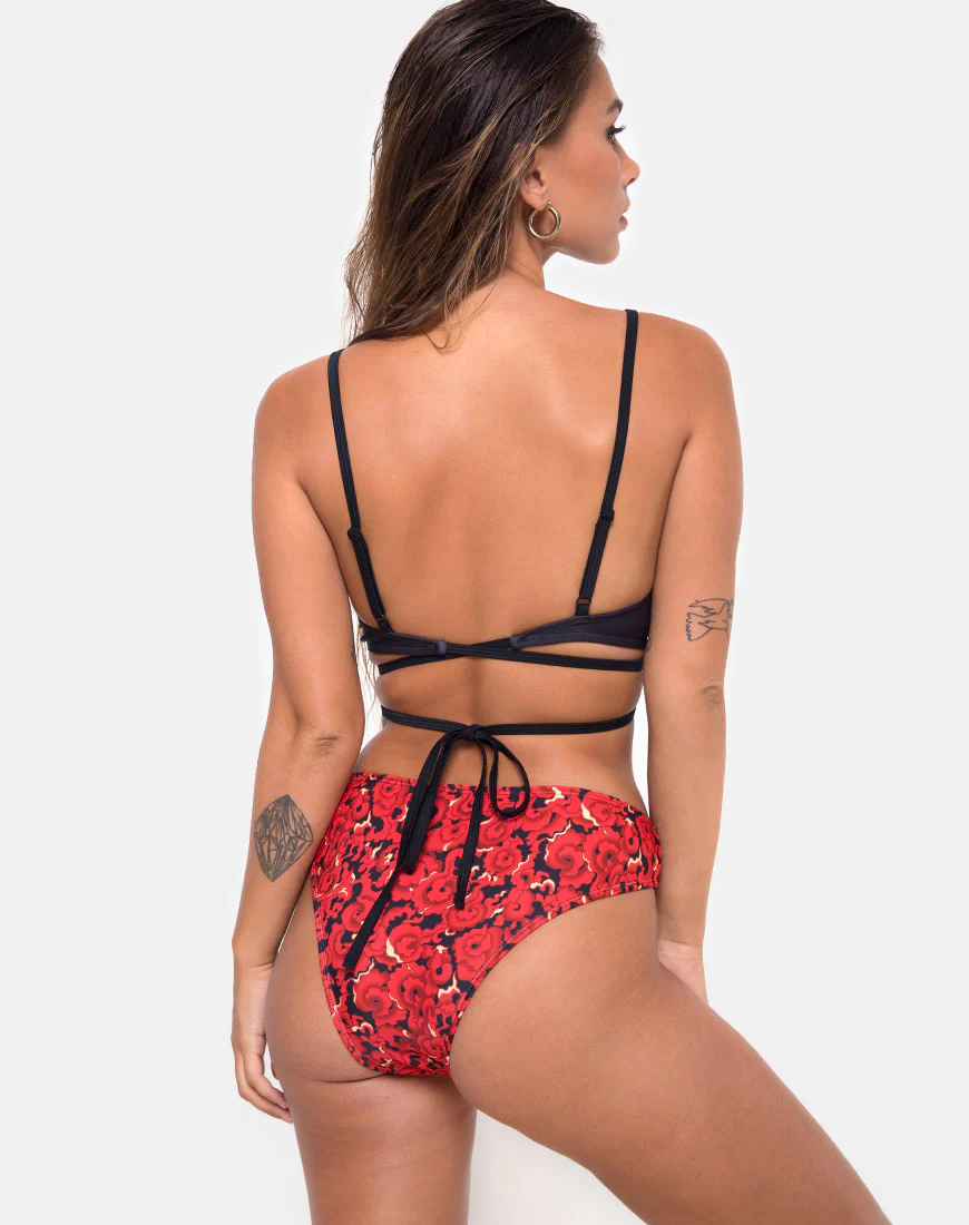 Truman Bikini Top in Chinese Fire Dragon - Awmao