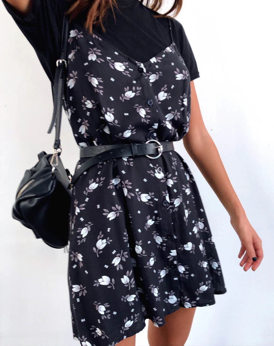 Sanna Slip Dress in Dark Tulip - Awmao