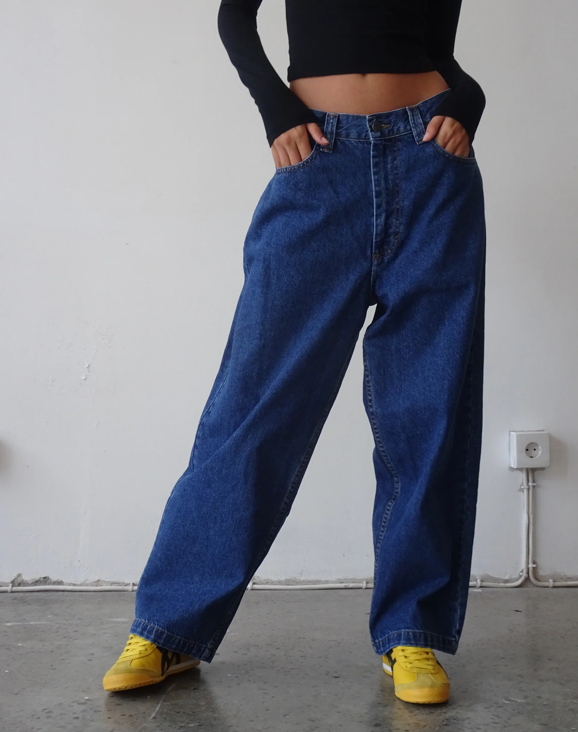 Skater Low Rise Jean in Core Blue Stone - Awmao