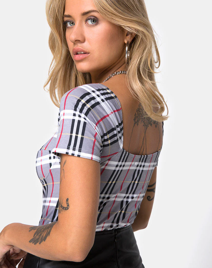 Ryon Bodice in Heritage Check - Awmao