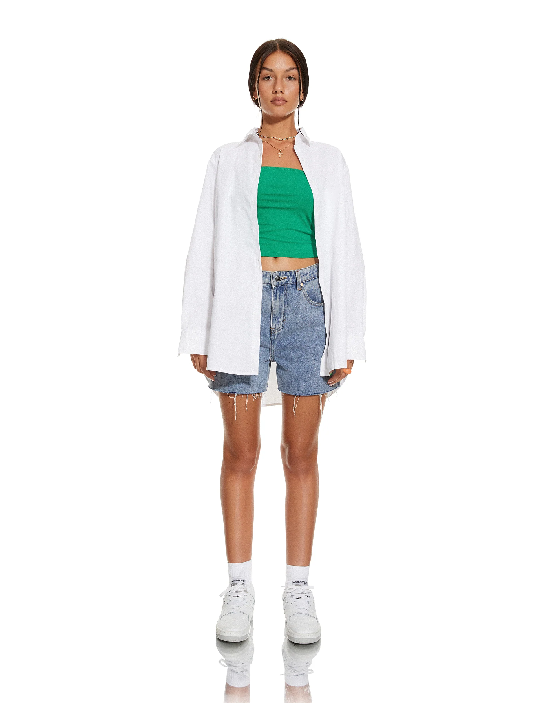 MOTEL X BARBARA Janes Shirt in White - Awmao