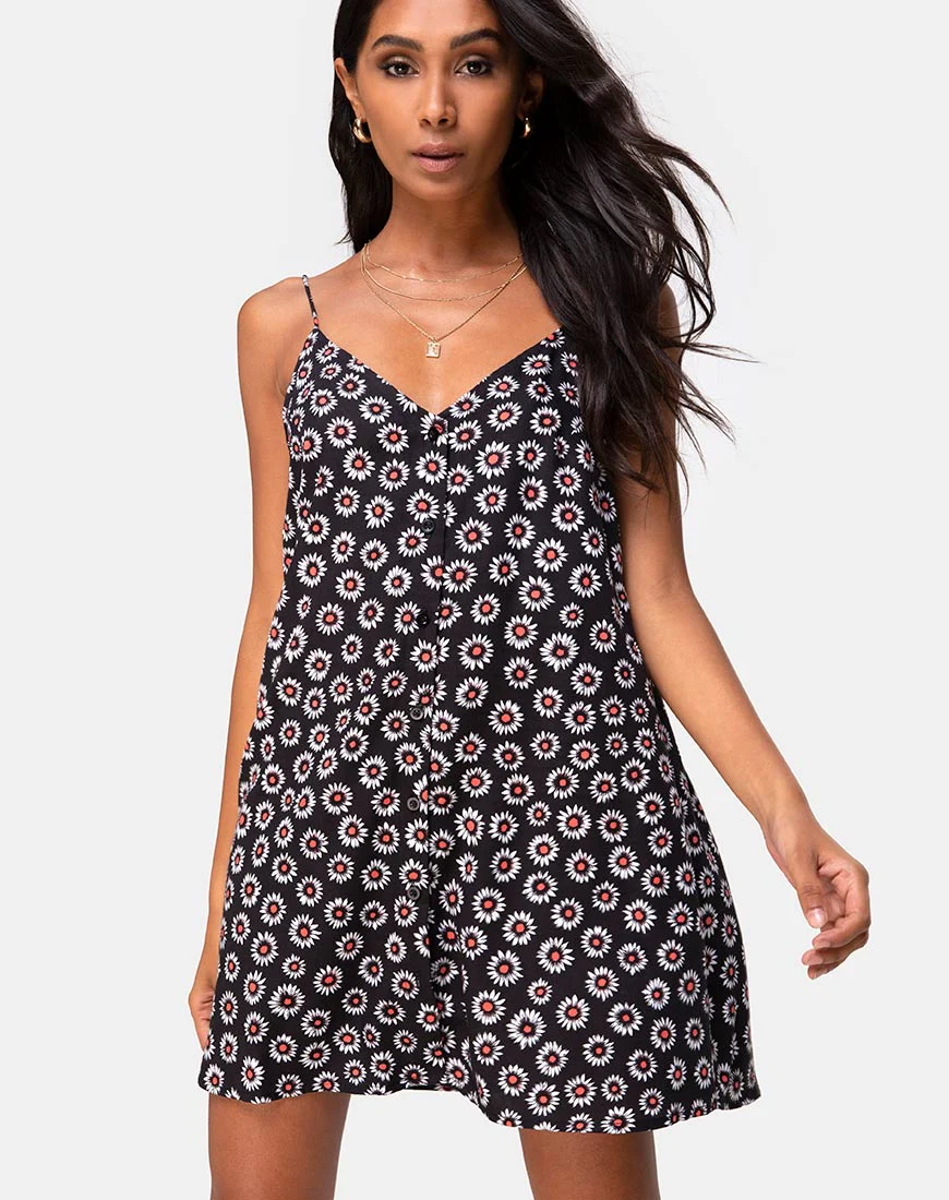 Sanna Slip Dress in Dancing Daisy - Awmao