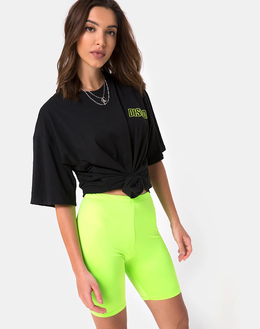 Bike Short in Fluro Green - Awmao