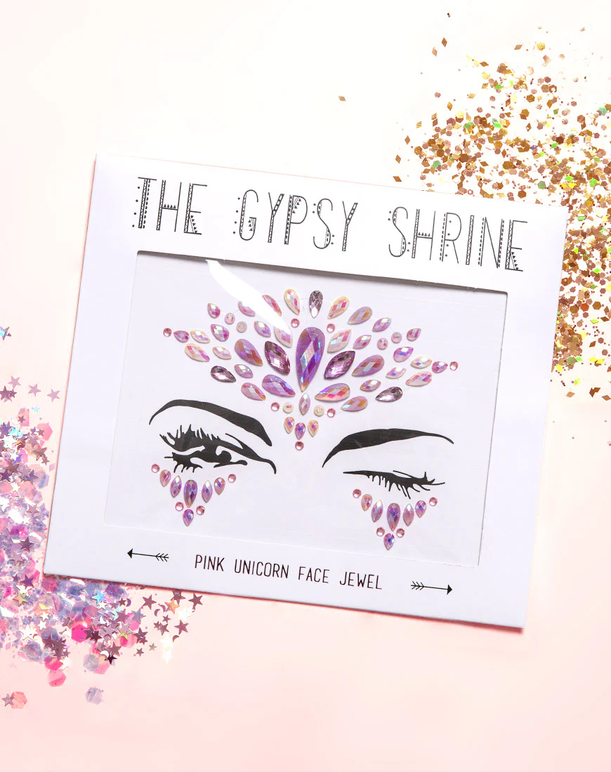 The Gypsy Shrine Face Jewel in Pink Unicorn - Awmao