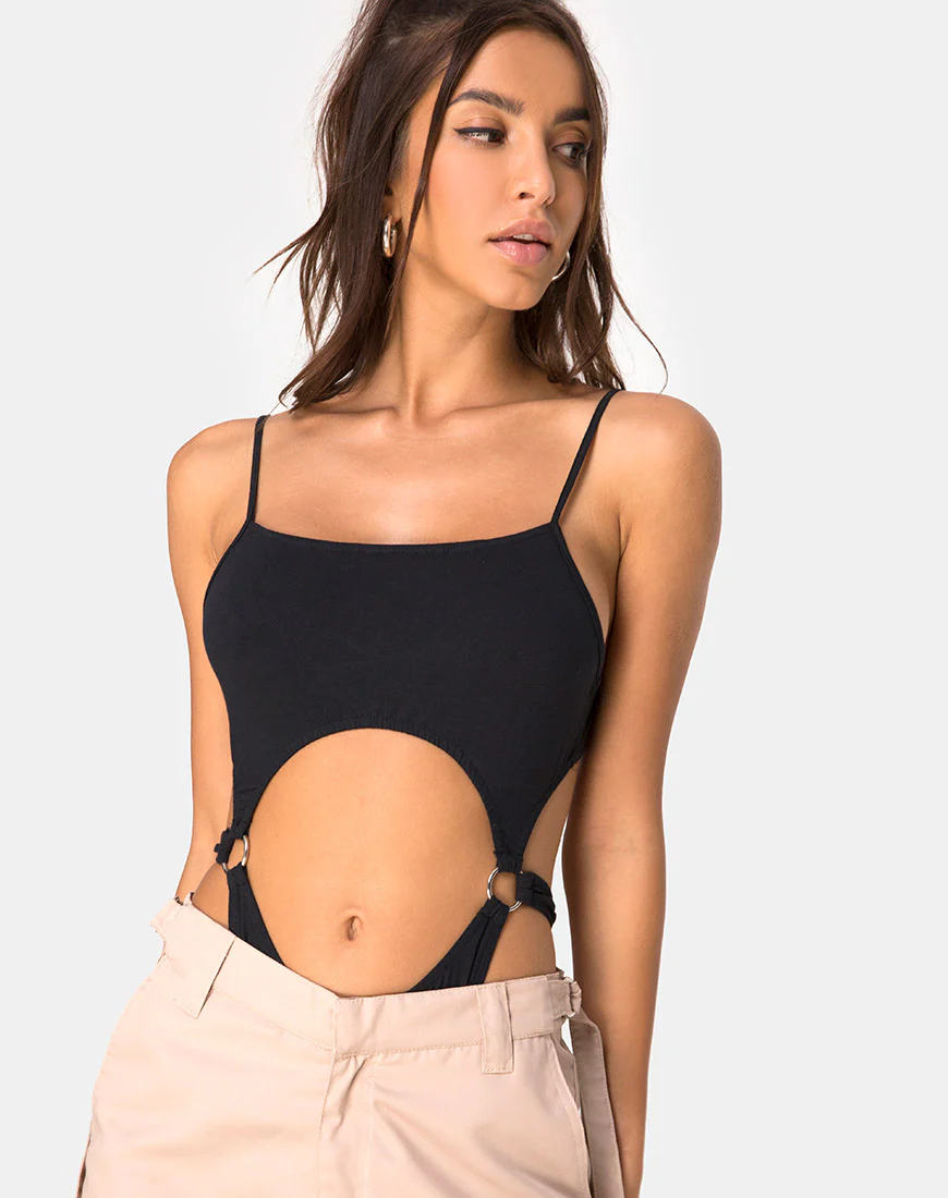 Roi Bodice in Black - Awmao