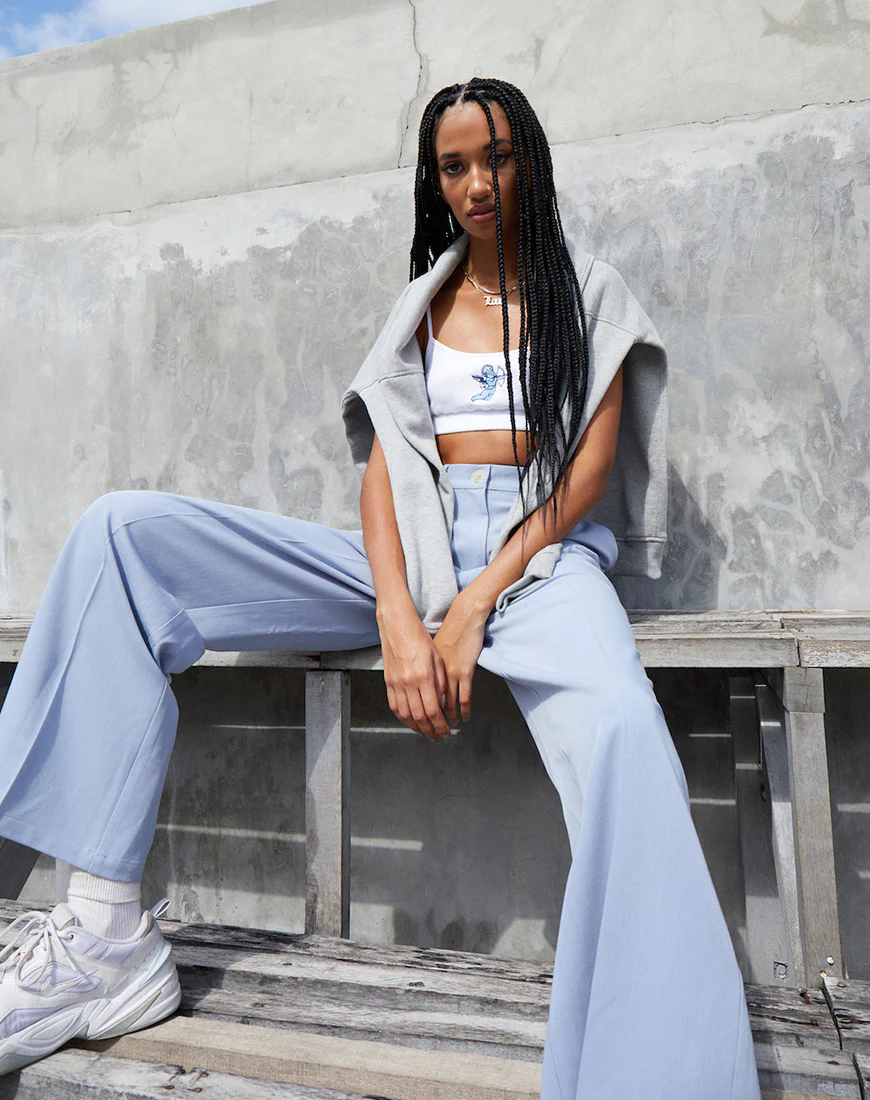 Abba Trouser in Blue - Awmao