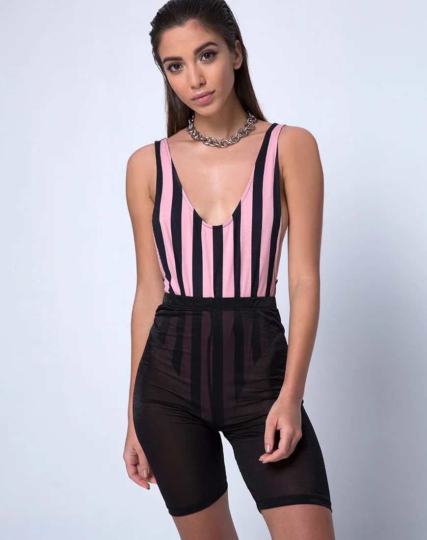Lalung Bodice in Campbell Stripe Rocks - Awmao