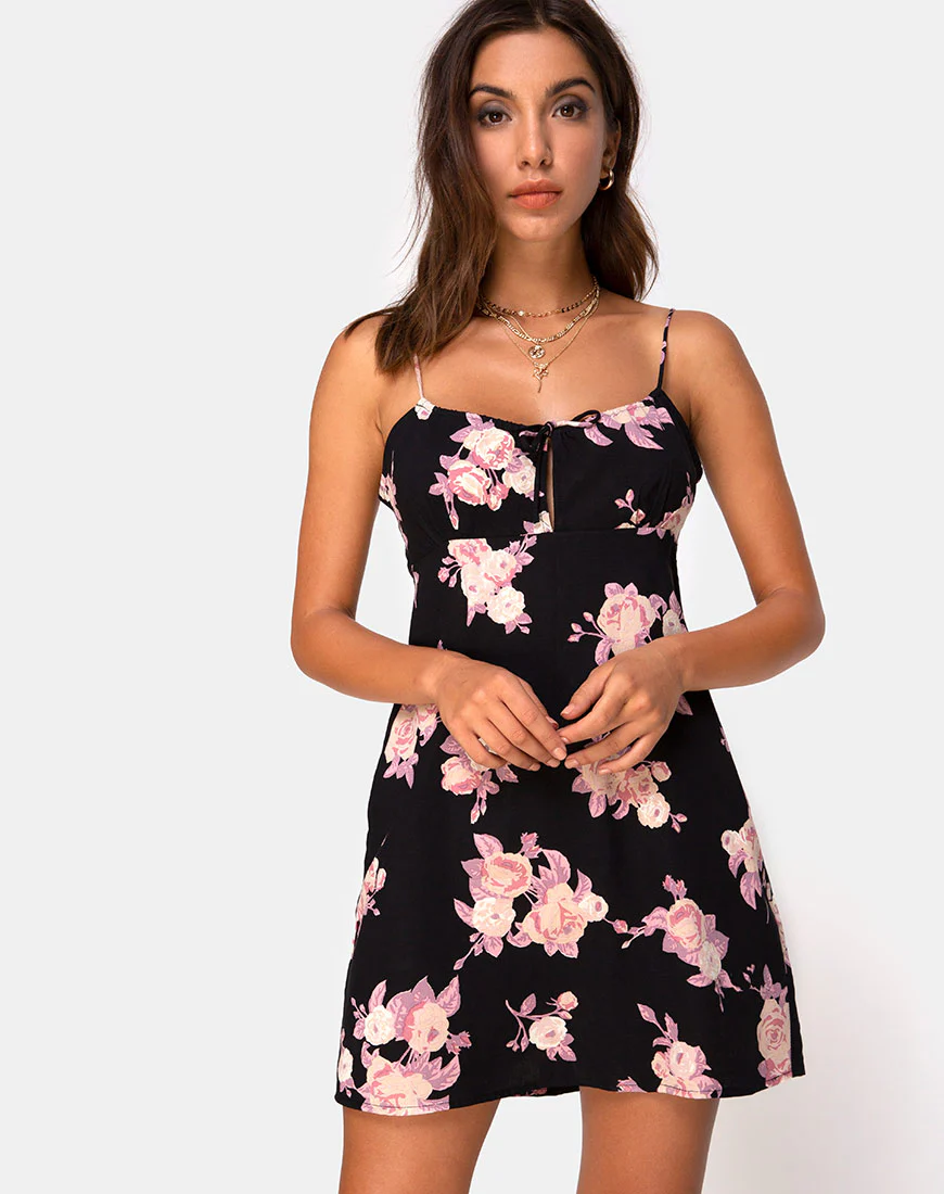 Kumala Slip Dress in Vintage Rose Pink - Awmao