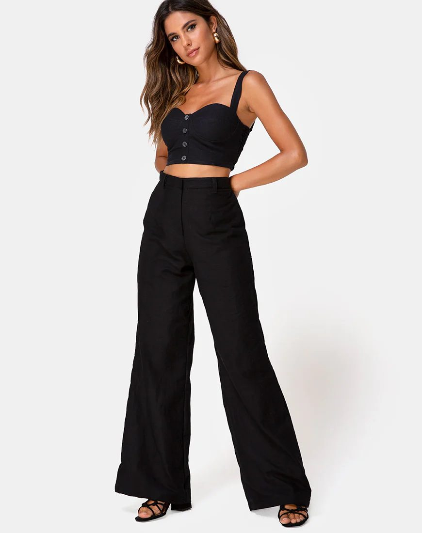 Tanira Trouser in Black - Awmao