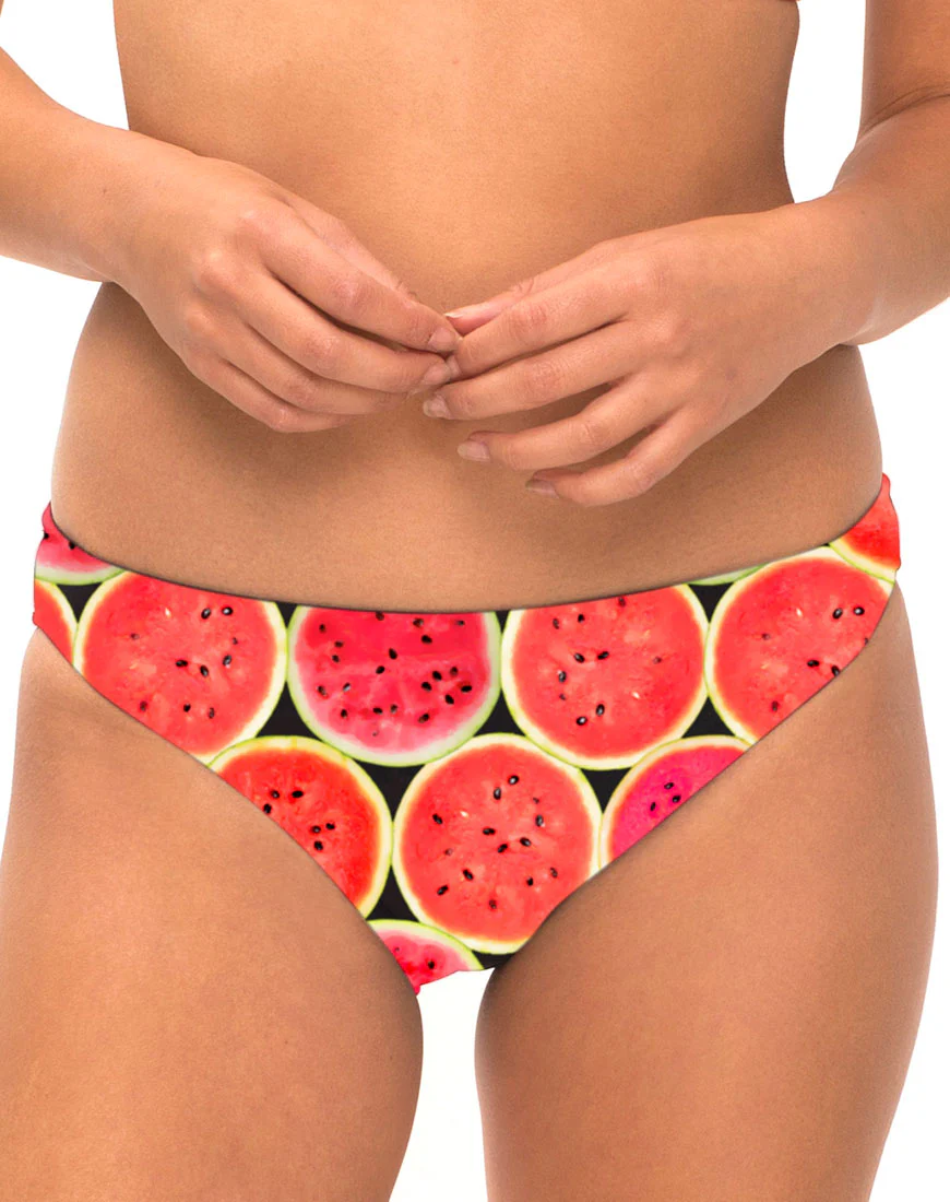 Honey Bikini Bottom in Watermelon - Awmao