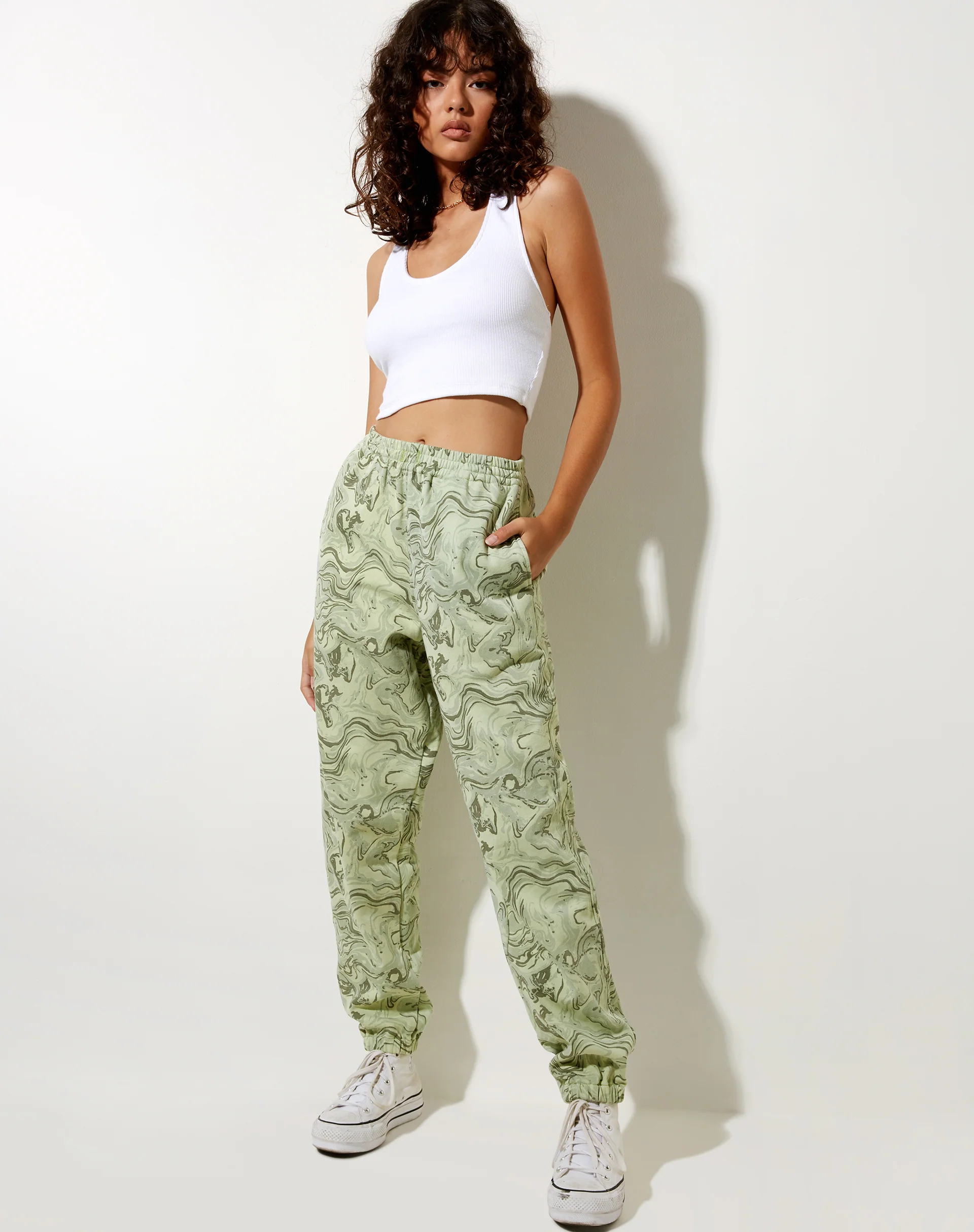 Basta Jogger in Marble Green - Awmao