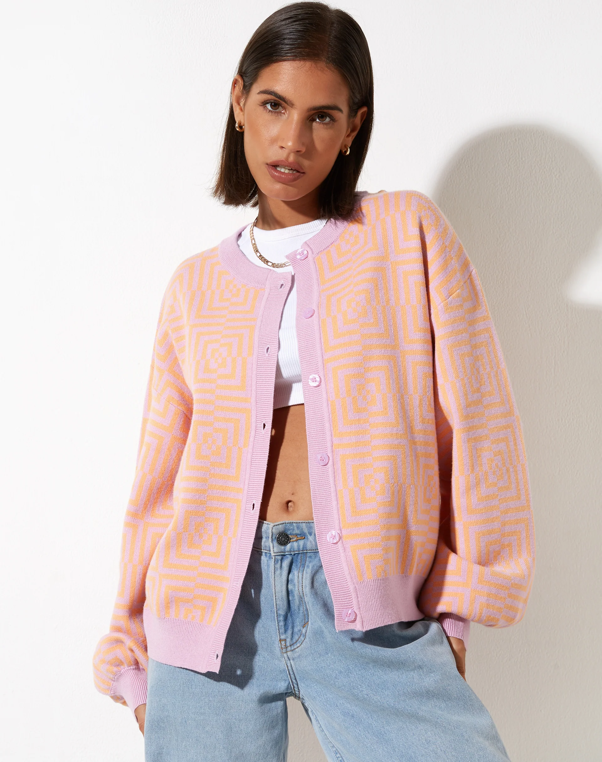 Ammura Cardi in Optiz Maze Orange - Awmao