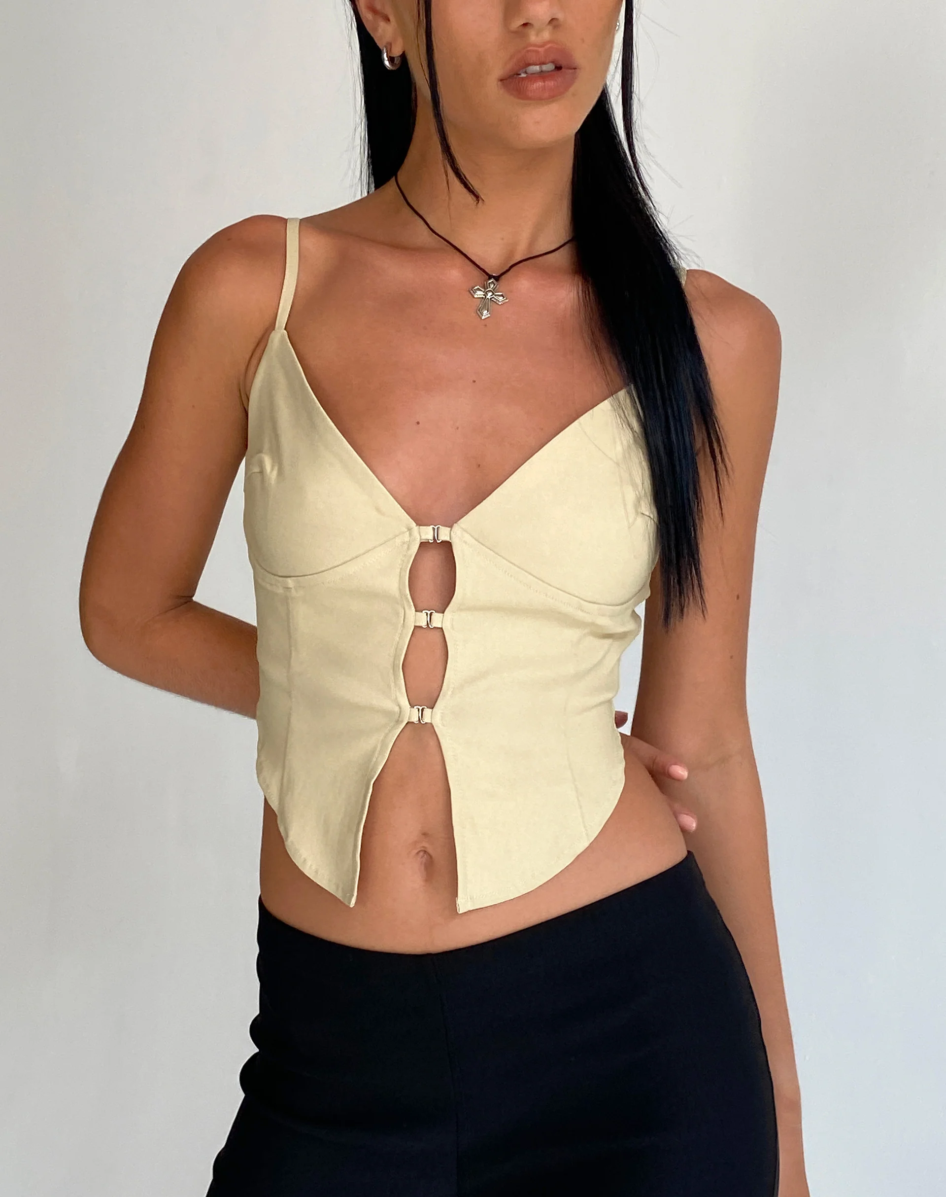 Oleta Cami Top in Cream - Awmao