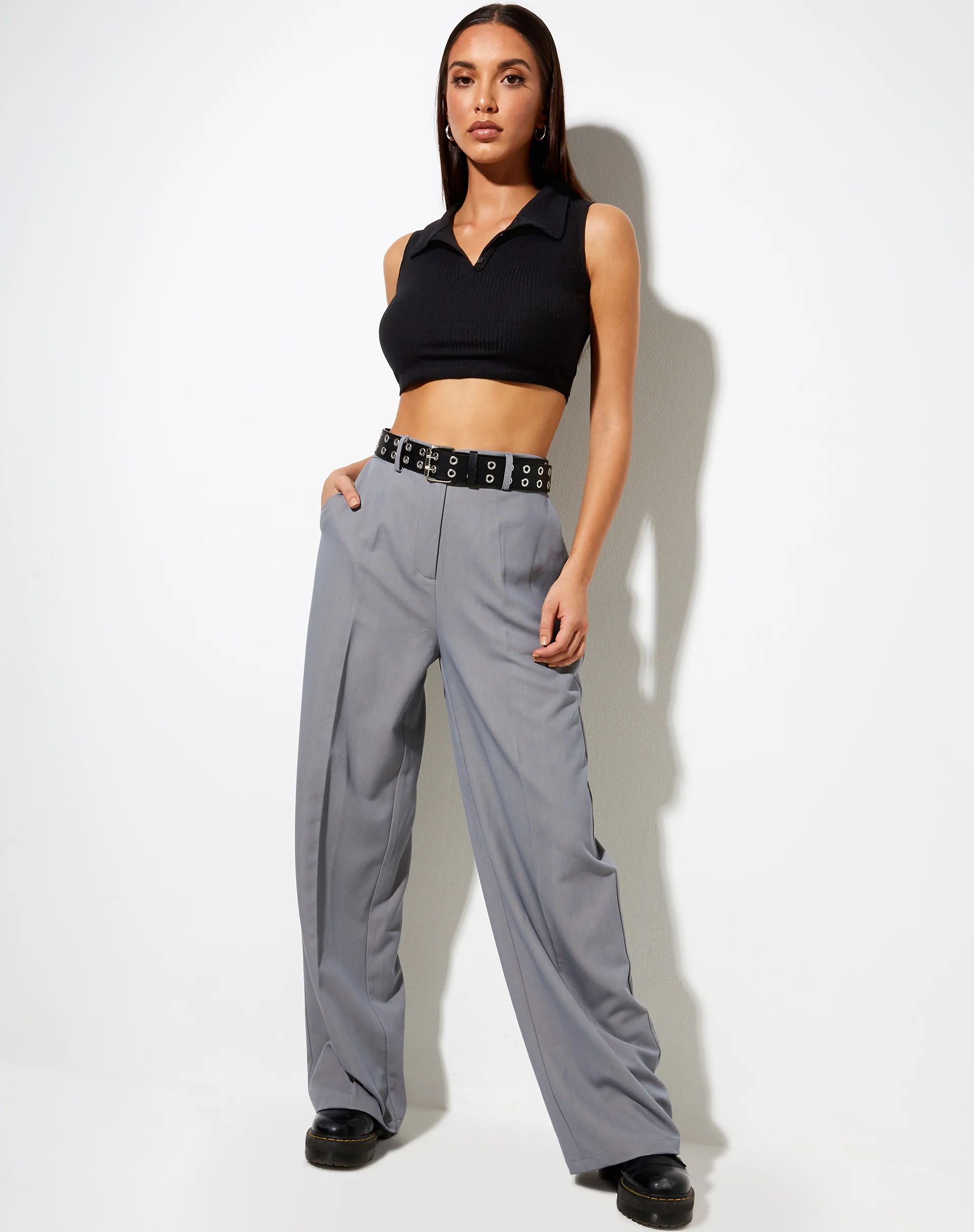 Abba Trouser in Grey - Awmao