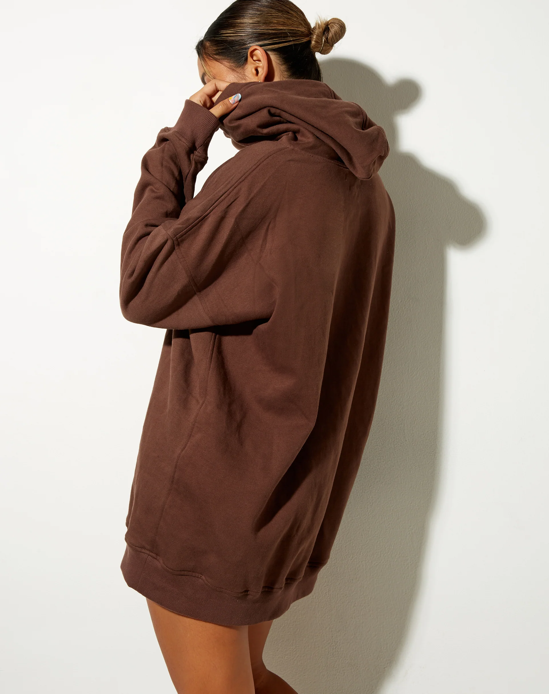 Bren Hoodie in Deep Mahogany Cherub L'Amour Label Embro - Awmao
