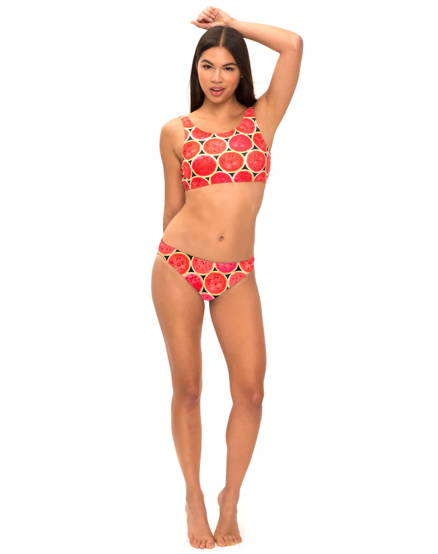 Honey Bikini Bottom in Watermelon - Awmao