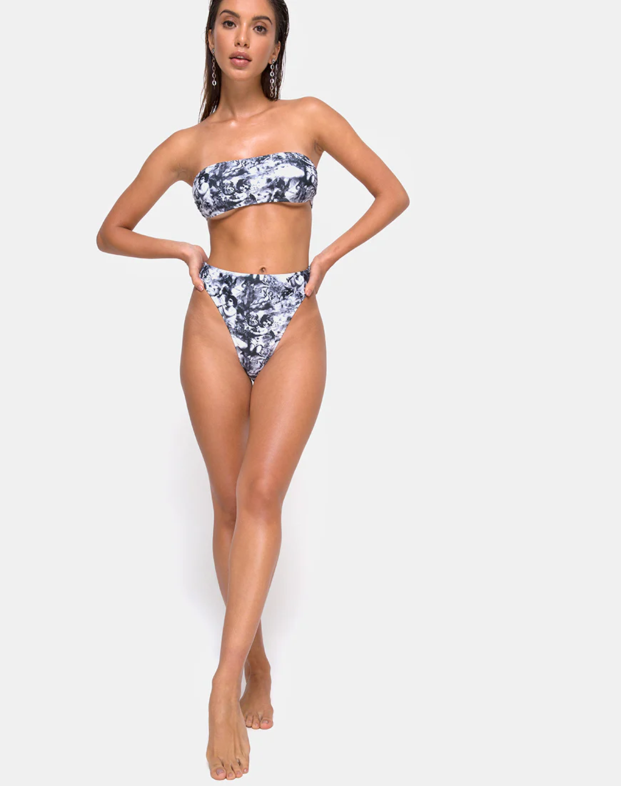 Izarla Bikini Bottom in Cherub Grey - Awmao