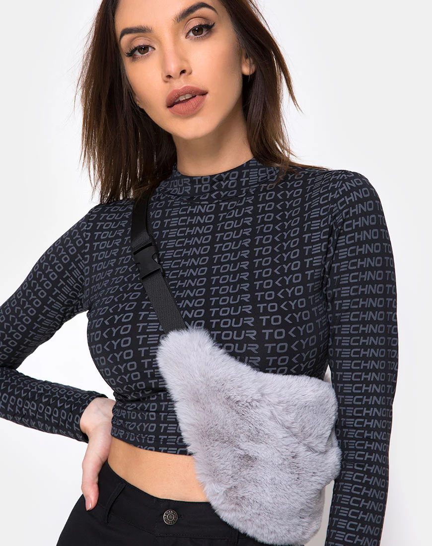 Bumbag in Fur Grey - Awmao