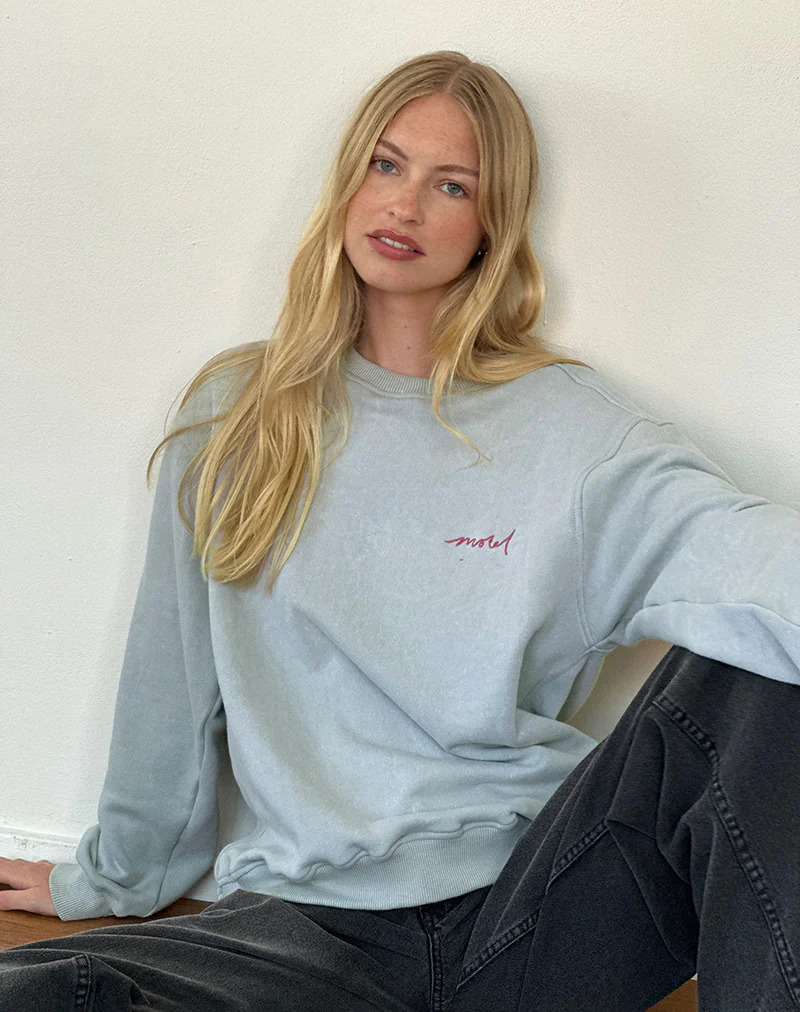 Tillie Jumper in Ecru with Motel Cashmere Embroidery - Awmao