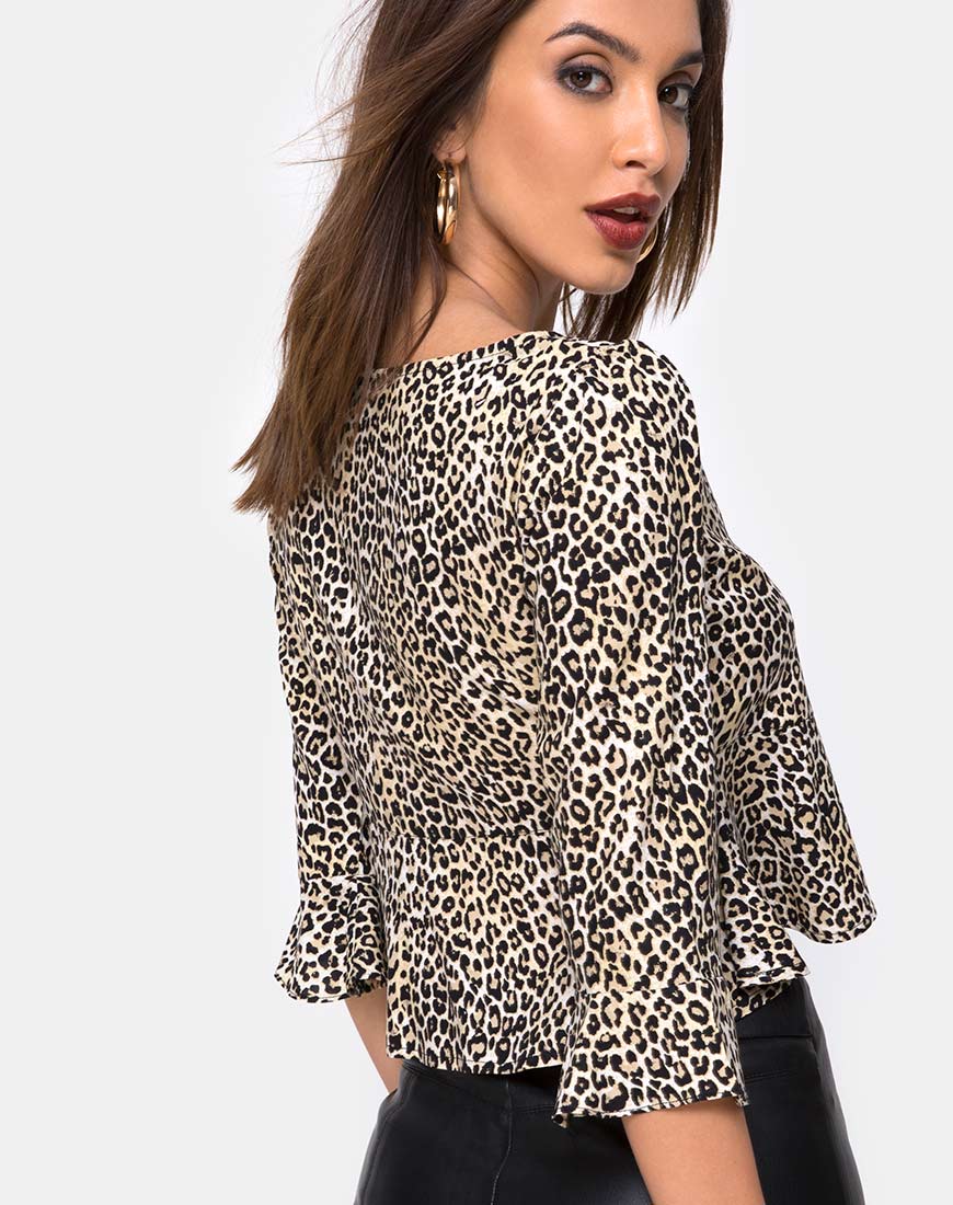 Vinequa Top in Rar Leopard - Awmao