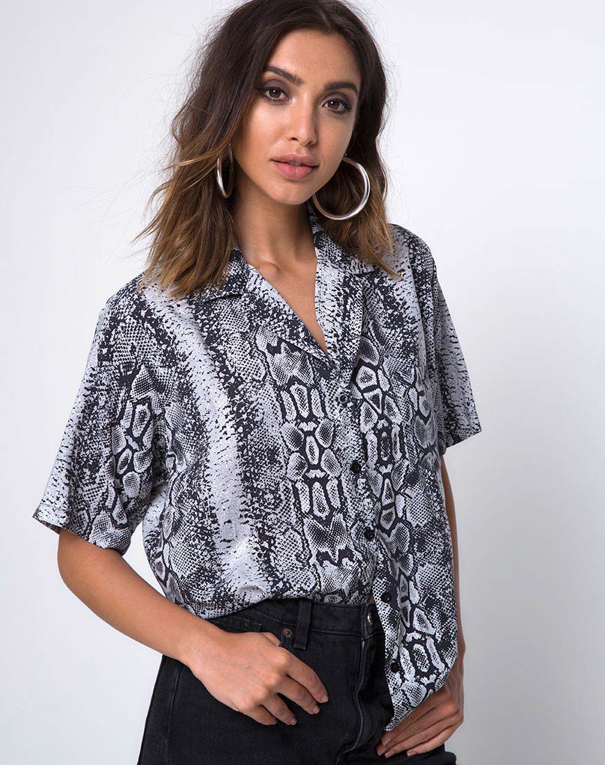 Hawaiian Shirt in Snake - Awmao