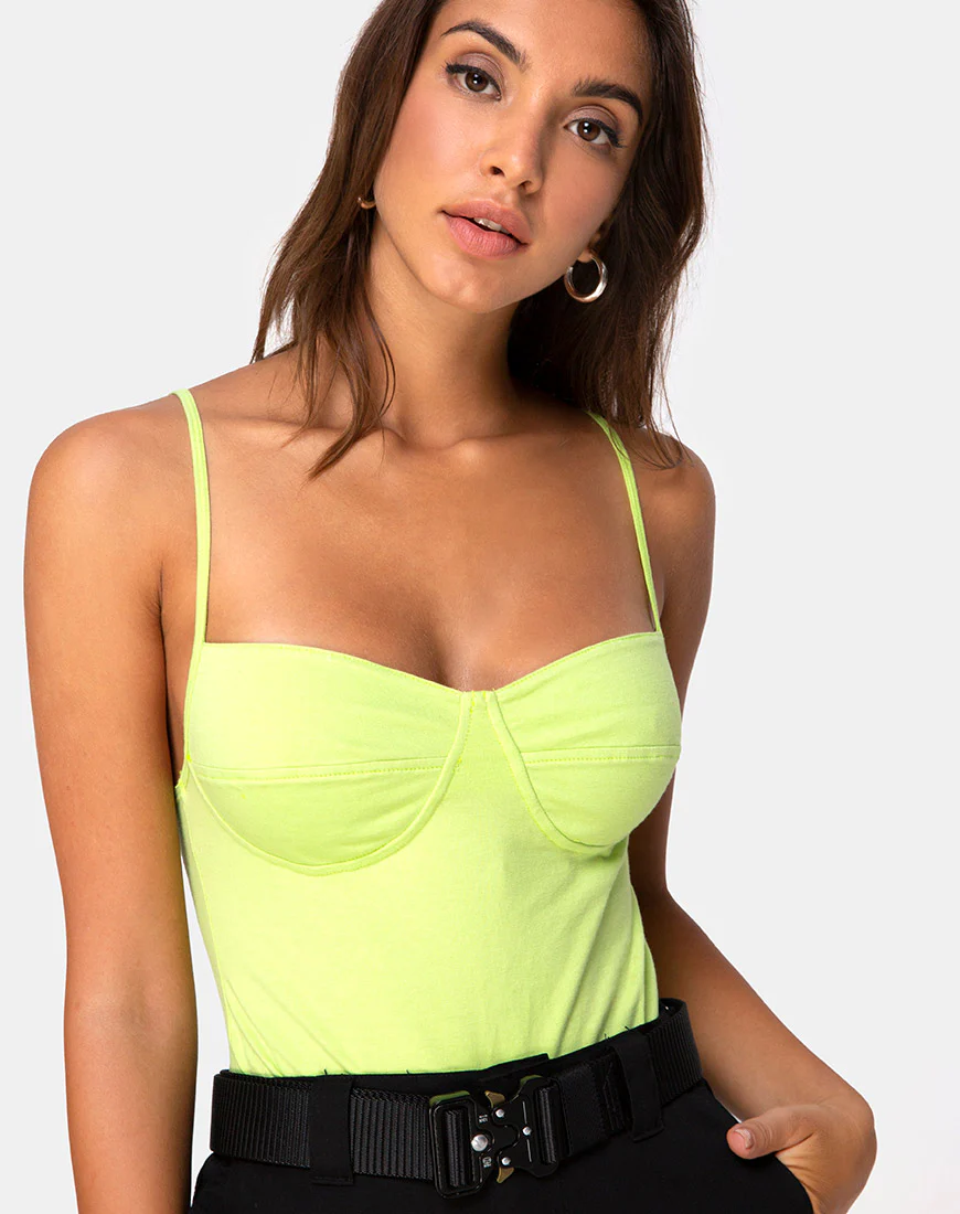 Lanti Bodice in Lime - Awmao