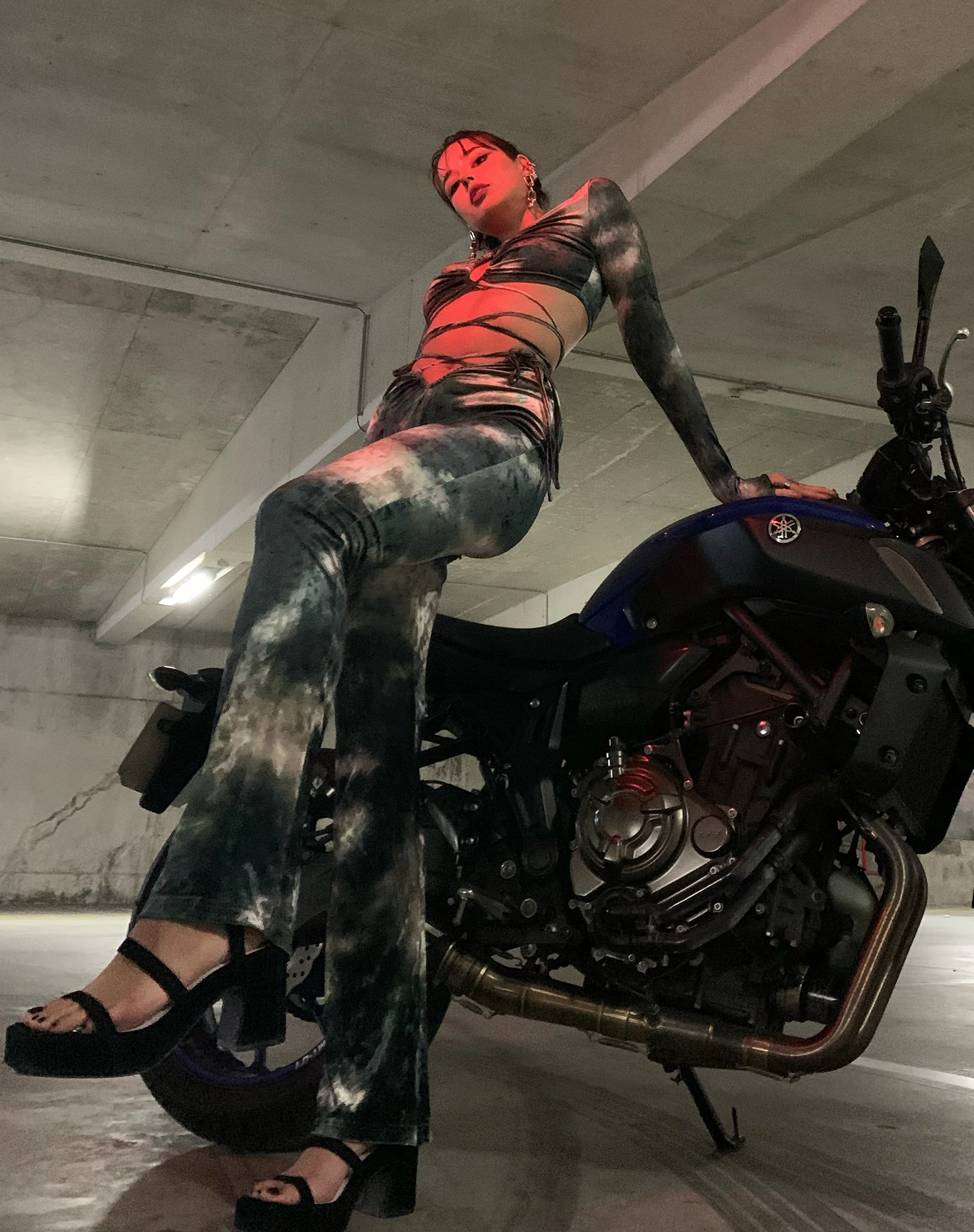 Sarita Trouser in Abstract Camo - Awmao