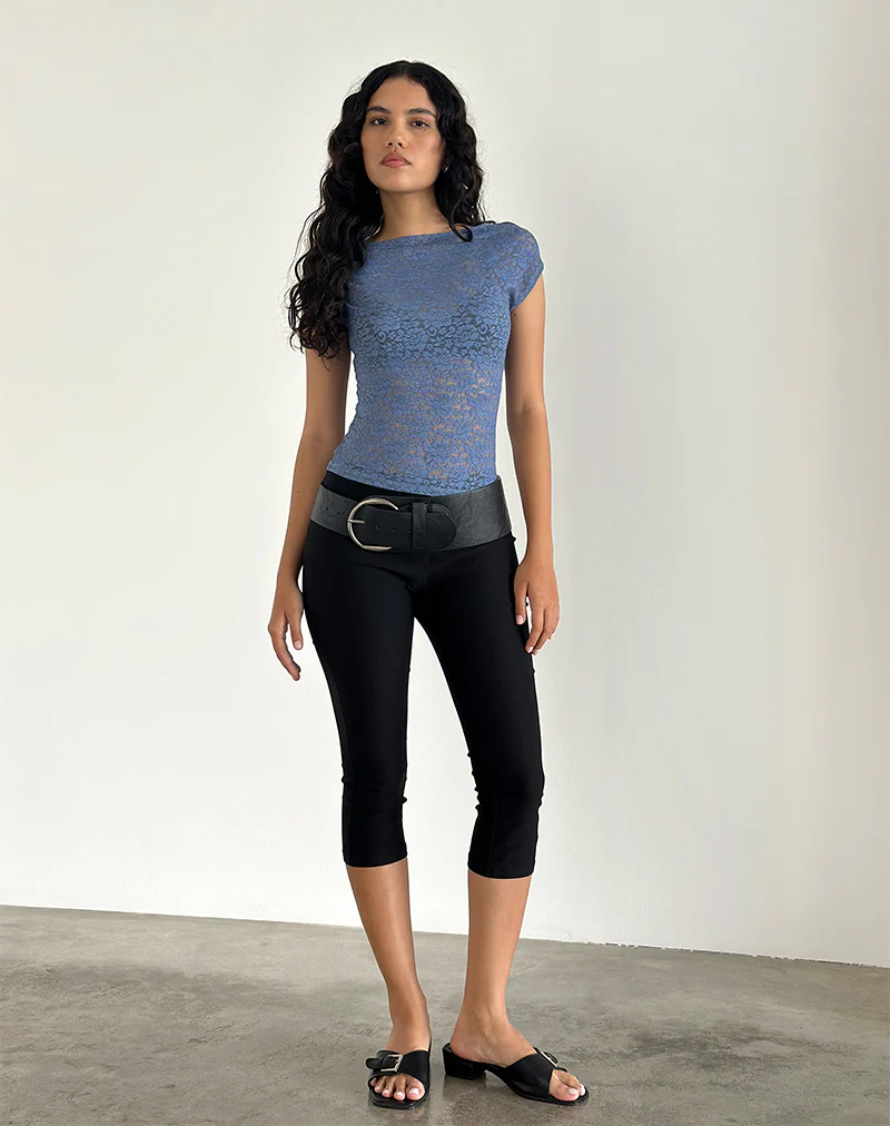Nova Top in Moonlight Blue Lace - Awmao