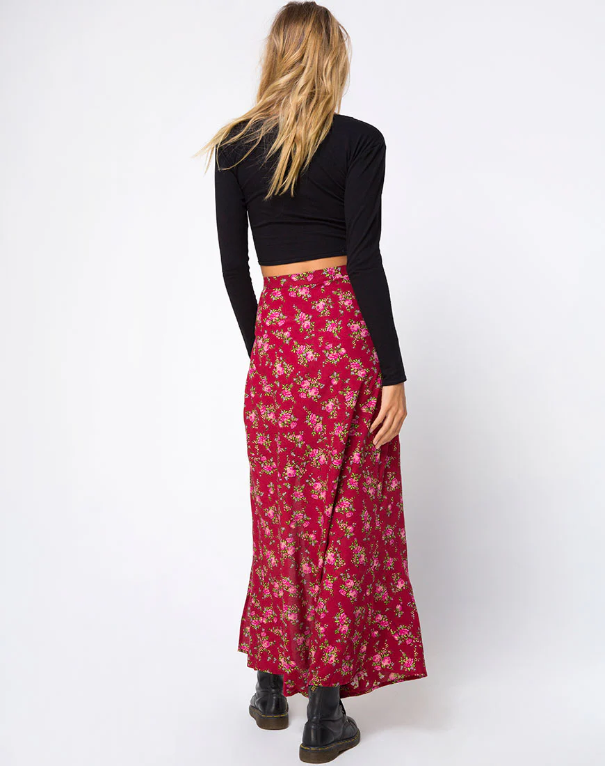 Shayk Skirt in Soheila Floral - Awmao