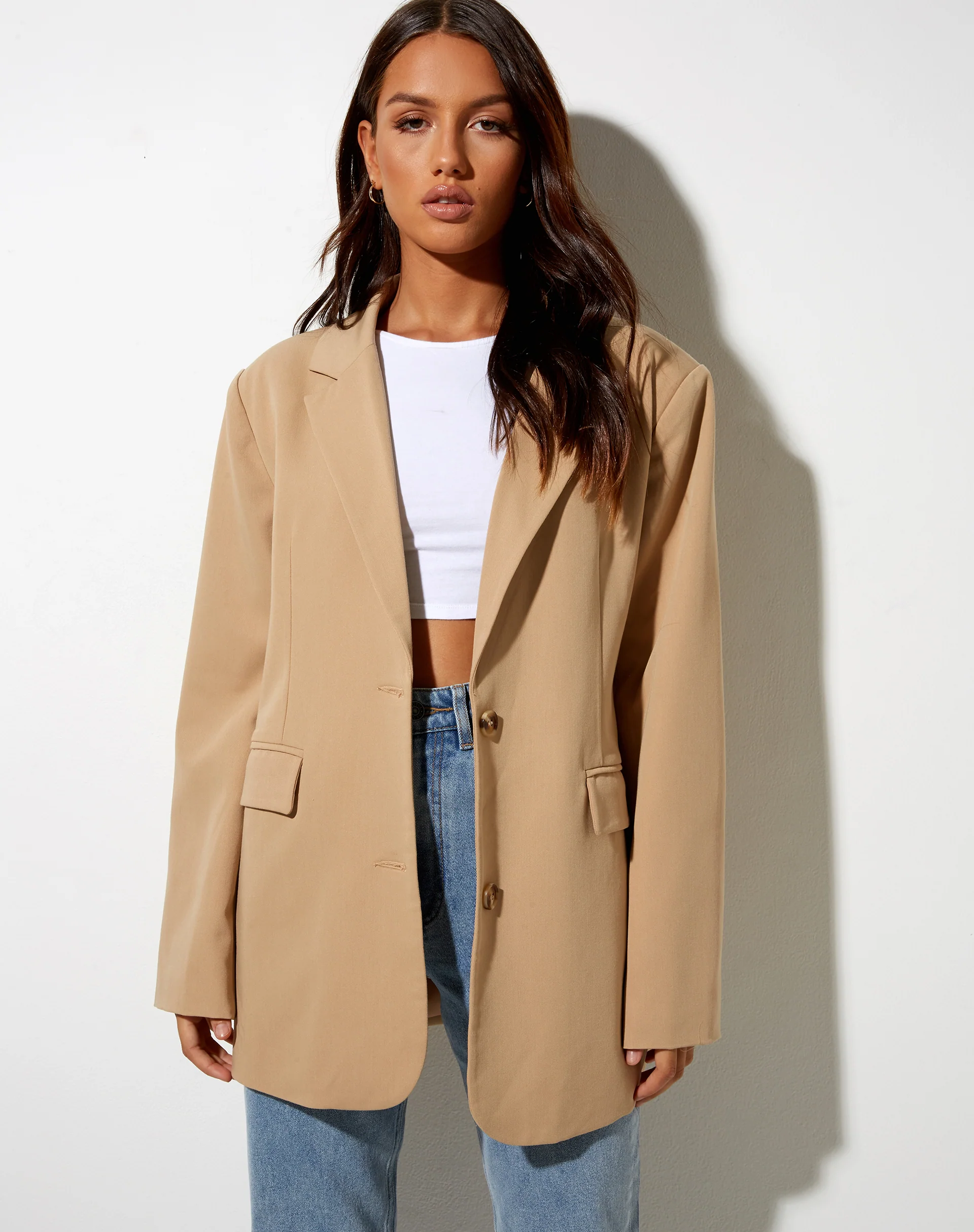 Maiwa Blazer in Almond - Awmao