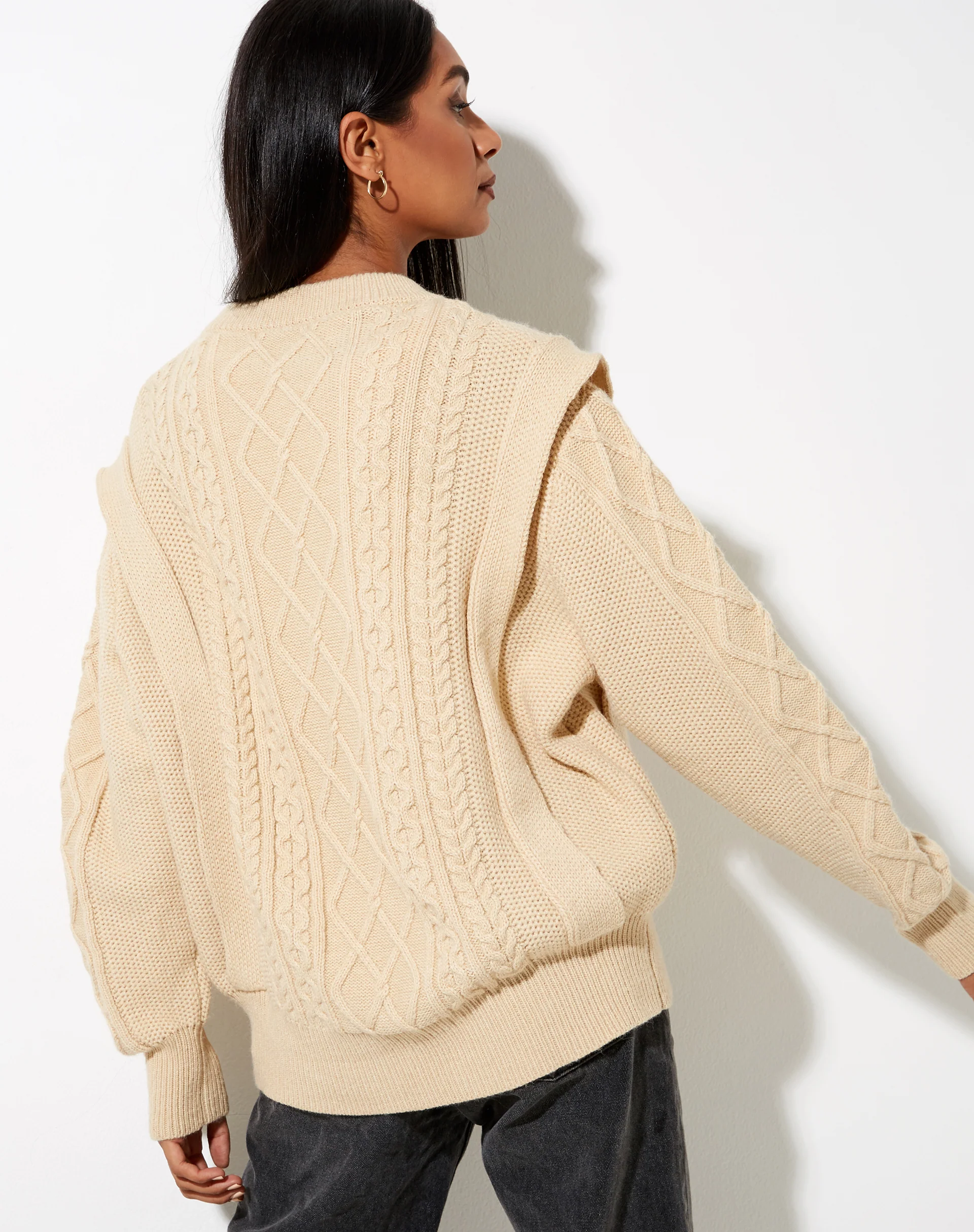 Parsha Jumper in Natural Beige - Awmao